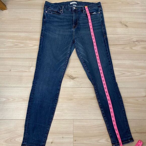 Good American Good Legs High Rise Stretch Blue 089 Jeans. Size 15/33 - Picture 10 of 13